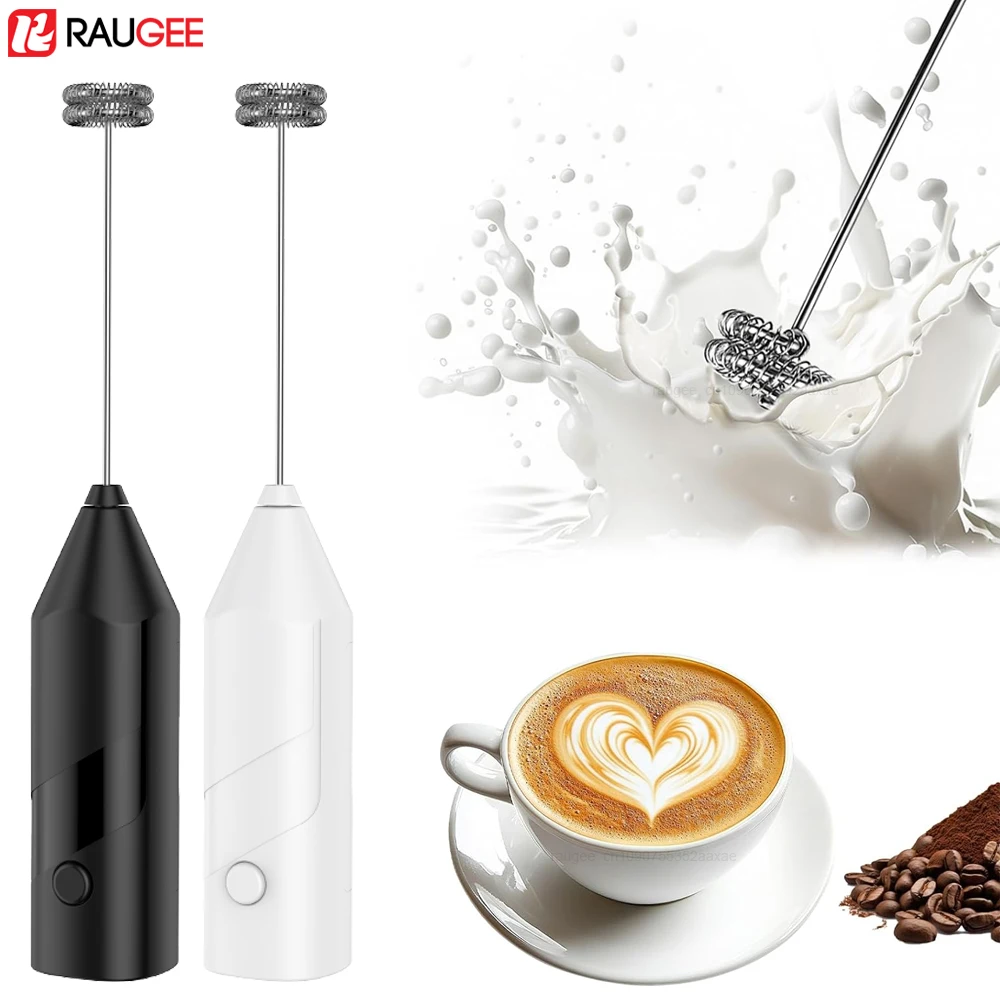Mousseur à lait électrique portatif sans fil pour café, fouet, mélangeur pour lattes, cappuccino, matcha, œufs