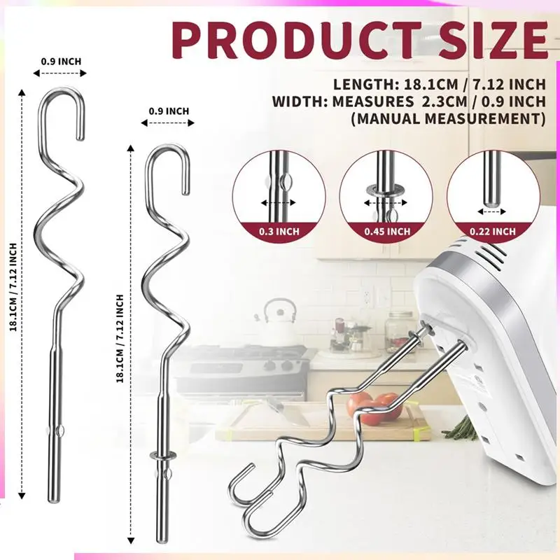 B26B crochet à pâte pour remplacement de mélangeur à main pour Kitchenaid
