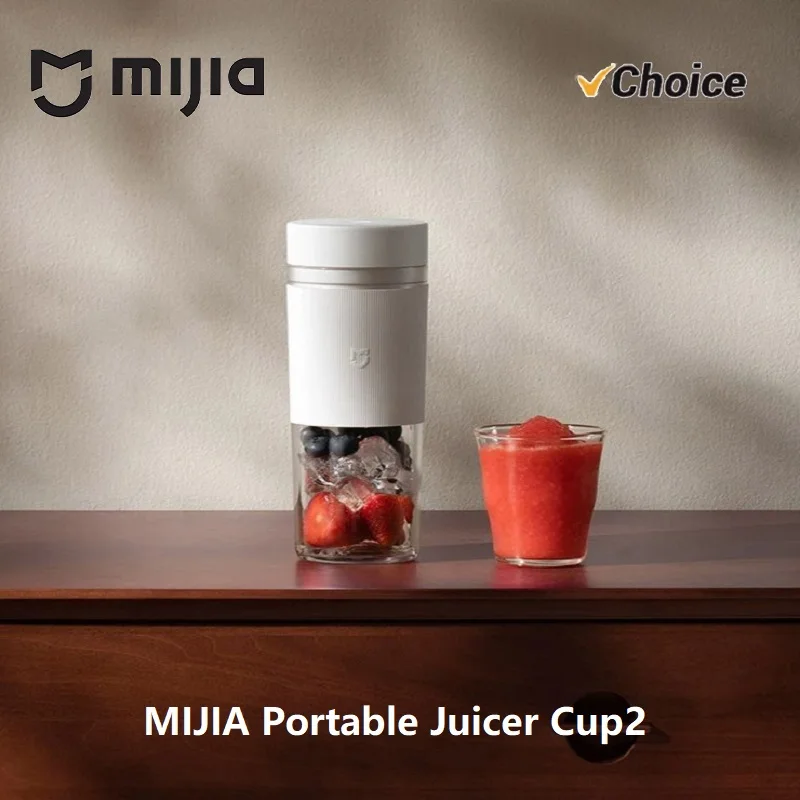 NOUVEAU Mixeur Portable MIJIA 2 en 1 : Extracteur de Jus Électrique et Robot Culinaire pour Fruits et Légumes