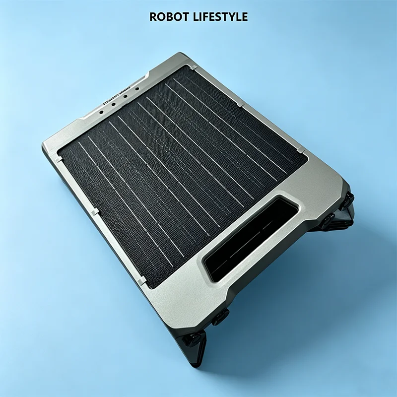 Robot Skimmer S002A, robot de piscine solaire sans fil avec batterie 5200mAh, autonomie de 20h, filtration de précision 220μm, panneau solaire 12W