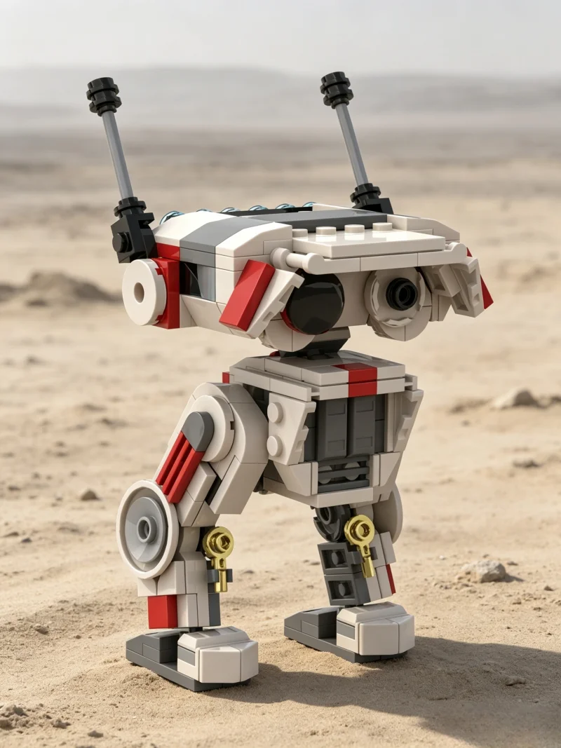 Modèle de robot blanc sur le thème du cinéma, ornement de bureau pour la maison, cadeau idéal pour les fêtes et les anniversaires pour les fans de science-fiction et les collectionneurs de modèles