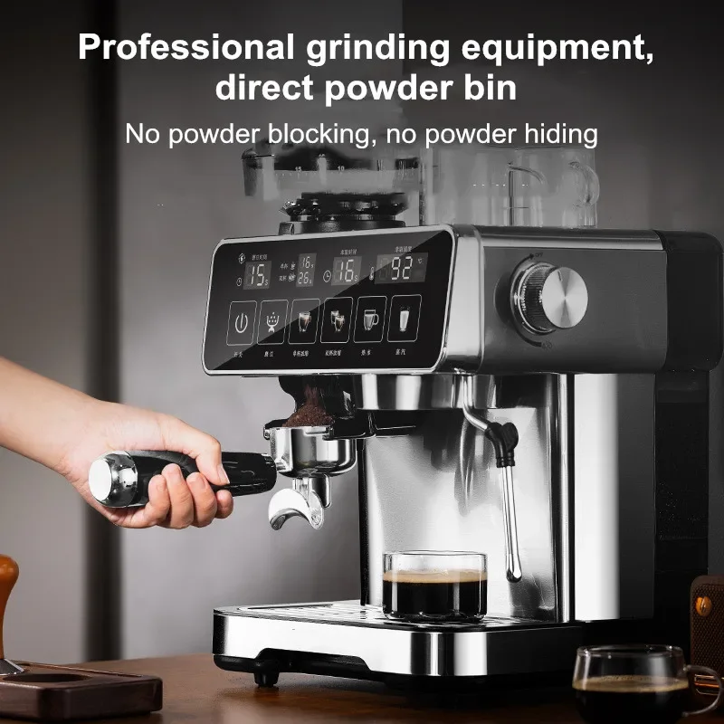 Machine à expresso 20 bars avec mousseur à lait – Cafetière entièrement automatique