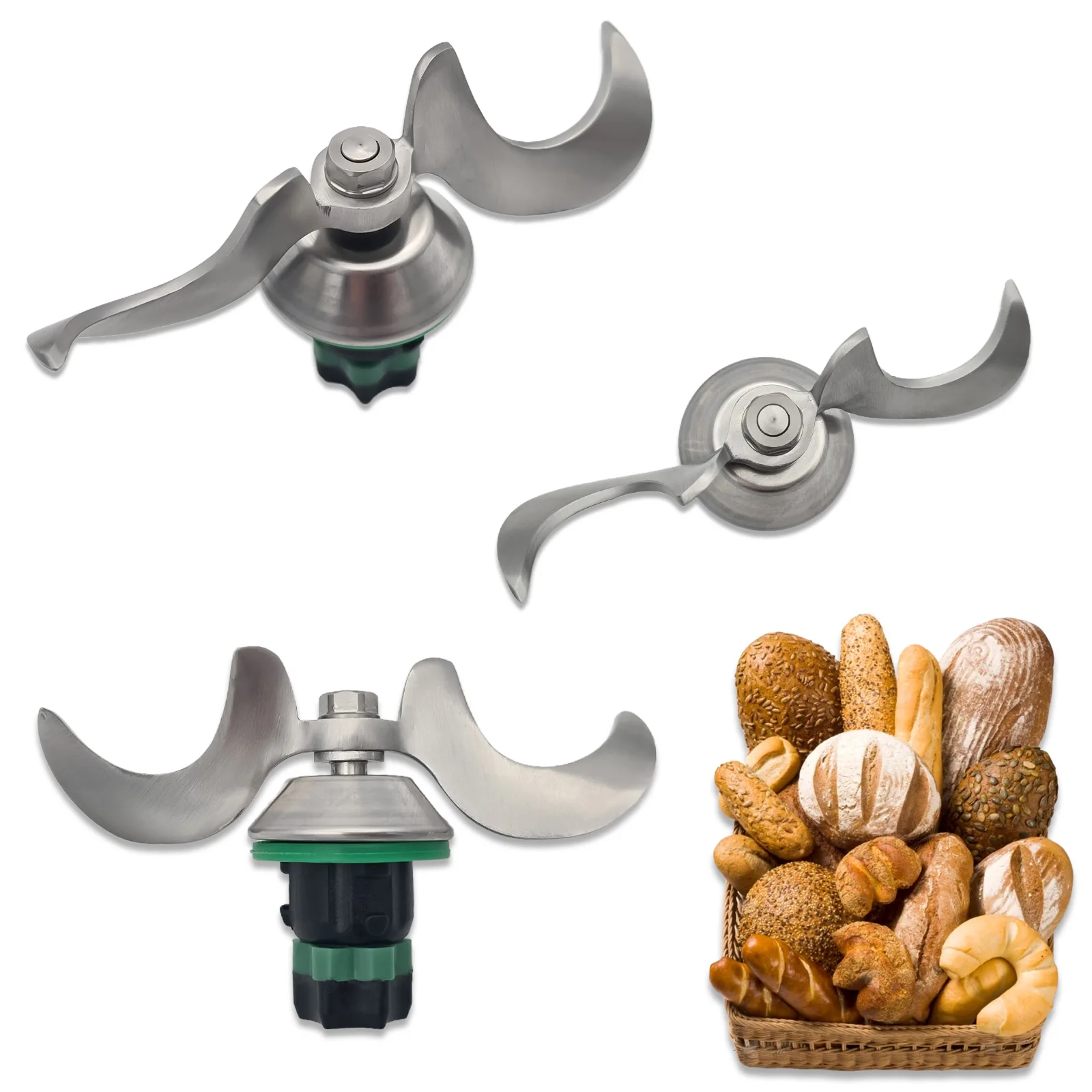 Lame de pétrissage de pâte robuste en acier inoxydable pour Thermomix TM7-lame de mélange épaisse et Durable pour farine