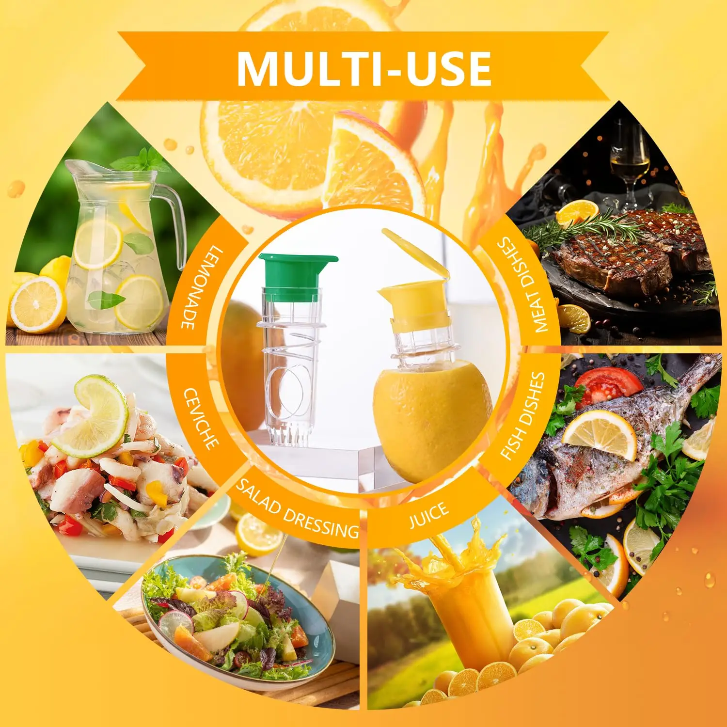 Mini presse-citron Portable avec couvercle