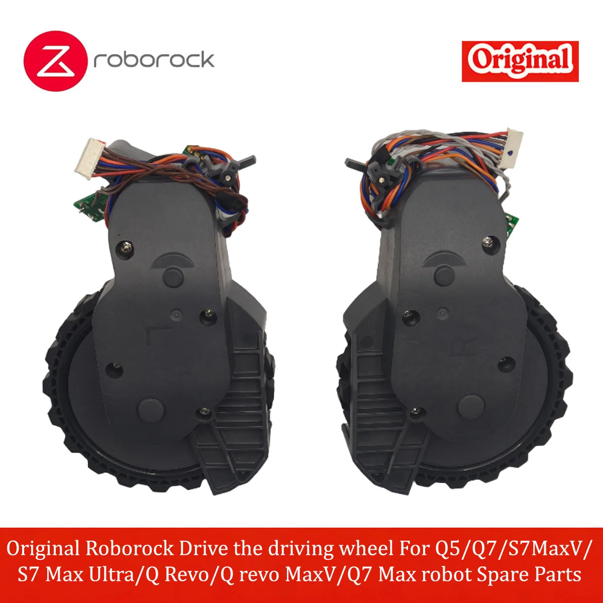 Pièces de rechange originales Roborock : Roue motrice pour robots Q5/Q7/S7MaxV/S7 Max Ultra/Q Revo/Q Revo MaxV/Q7 Max