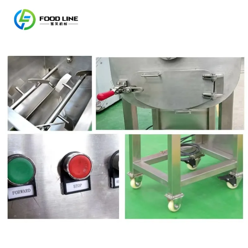 Mélangeurs de viande de saucisse industrielles et épices Mini hamburger Patty mélangeur broyeur coupe hachoir Machine