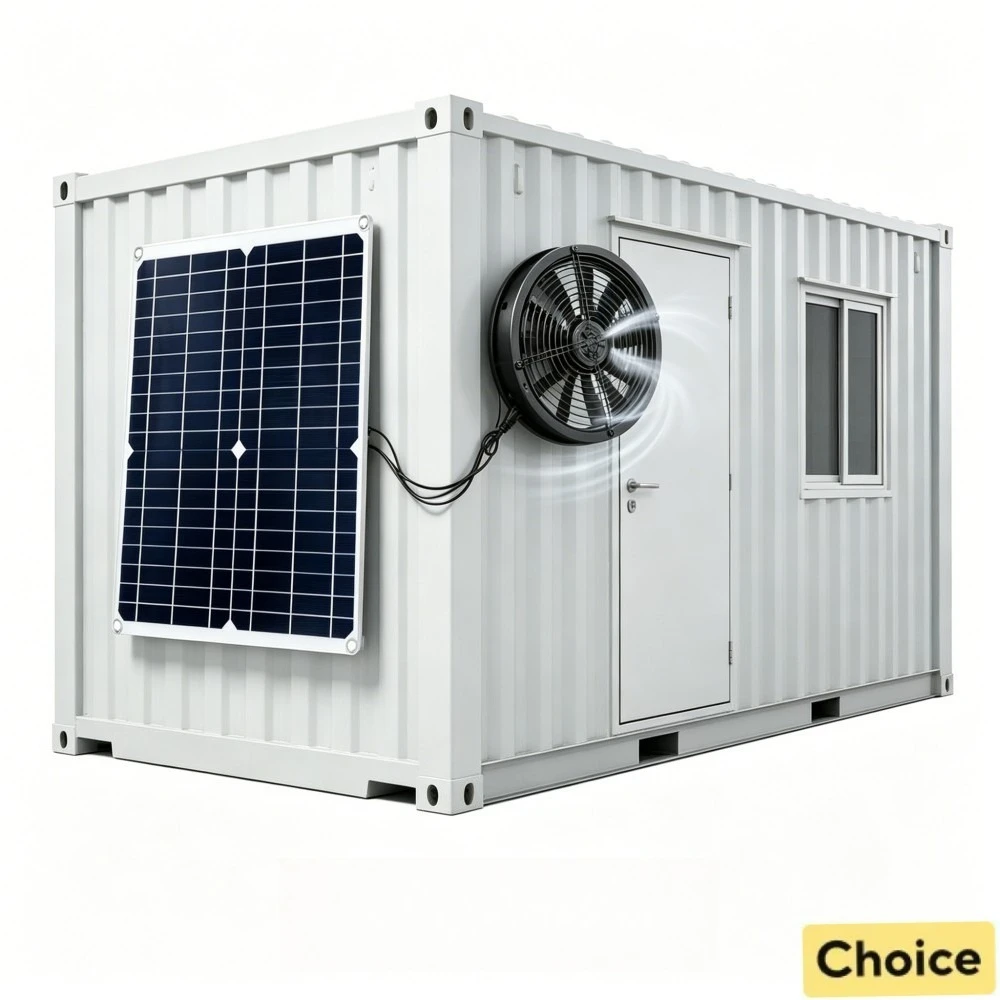 Kit de ventilateur solaire à faible bruit 15-25W, extracteur d'air fiable pour jardin, serre, ferme, abri pour animaux