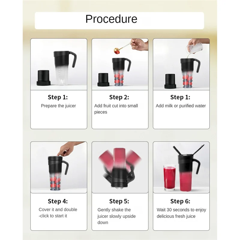 Mélangeur personnel Portable doux pour Shakes et Smoothies