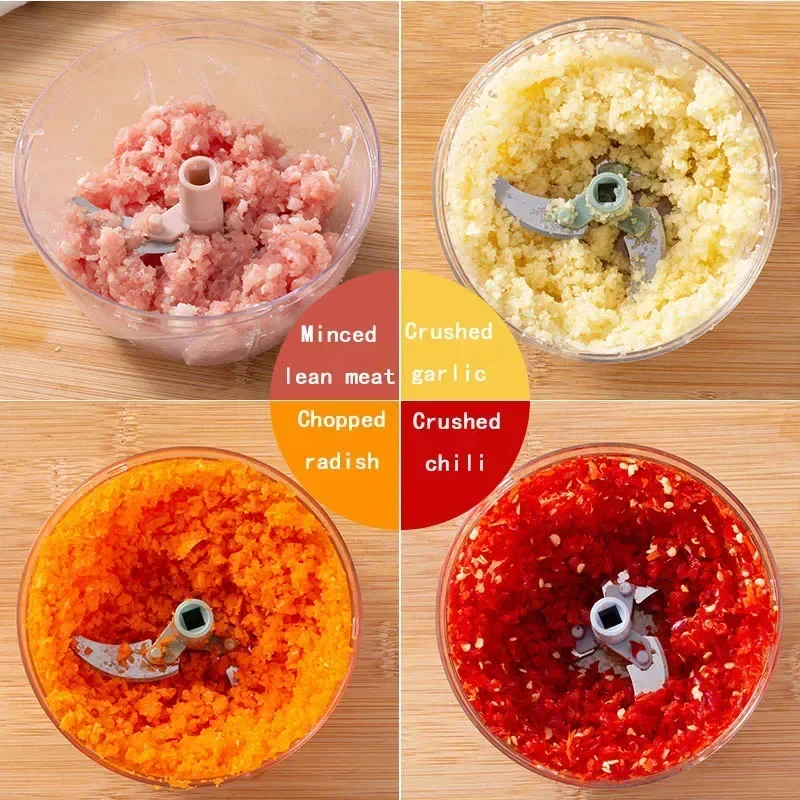 Hachoir à ail manuel rotatif 500/900ML