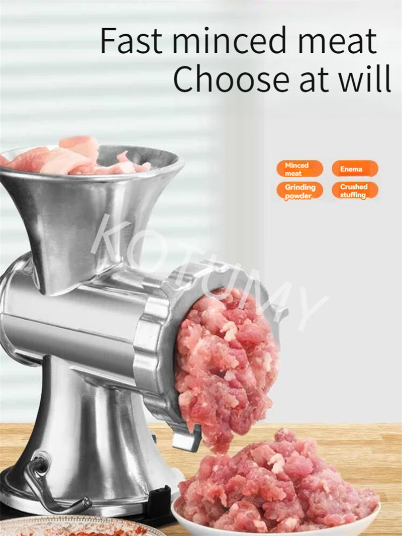 Hachoir à viande manuel en acier inoxydable