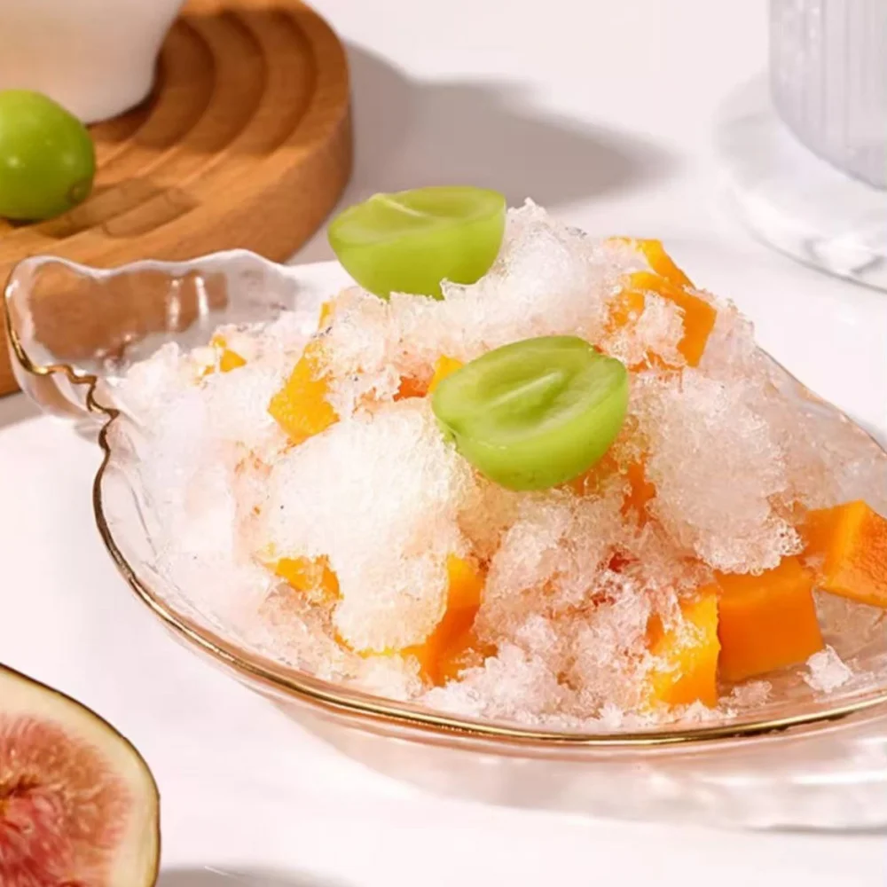 Machine à glace pilée, mini broyeur à glace manuel