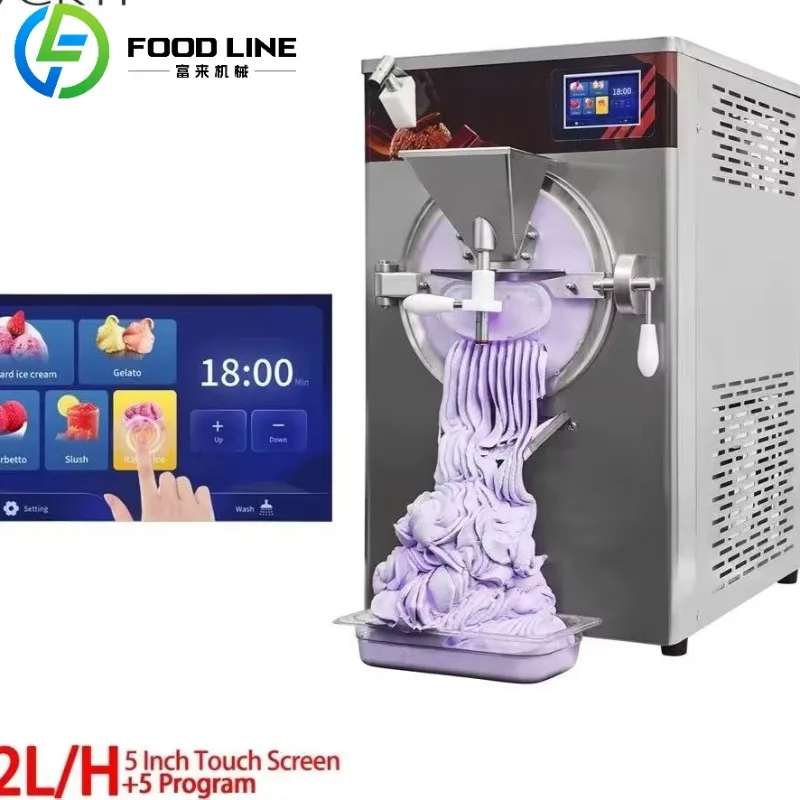 Machine à crème glacée italienne de bureau personnalisable 48L/H