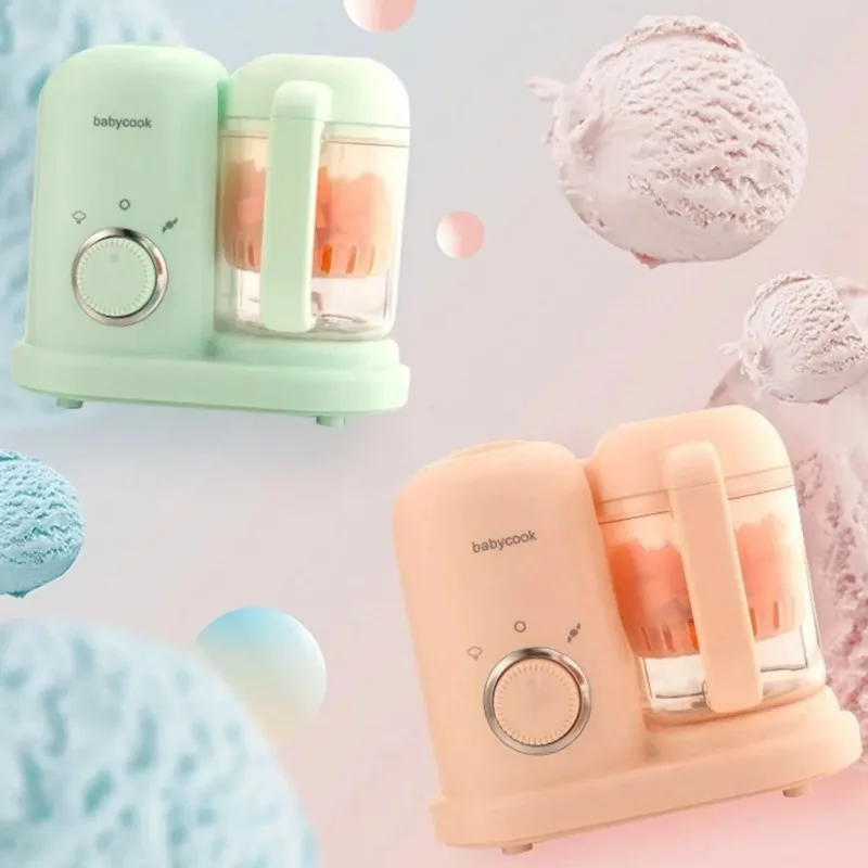 Robot culinaire multifonction haute précision 4-en-1 pour bébé : Hachoir, Cuiseur vapeur, Mixeur et Préparateur de repas automatique