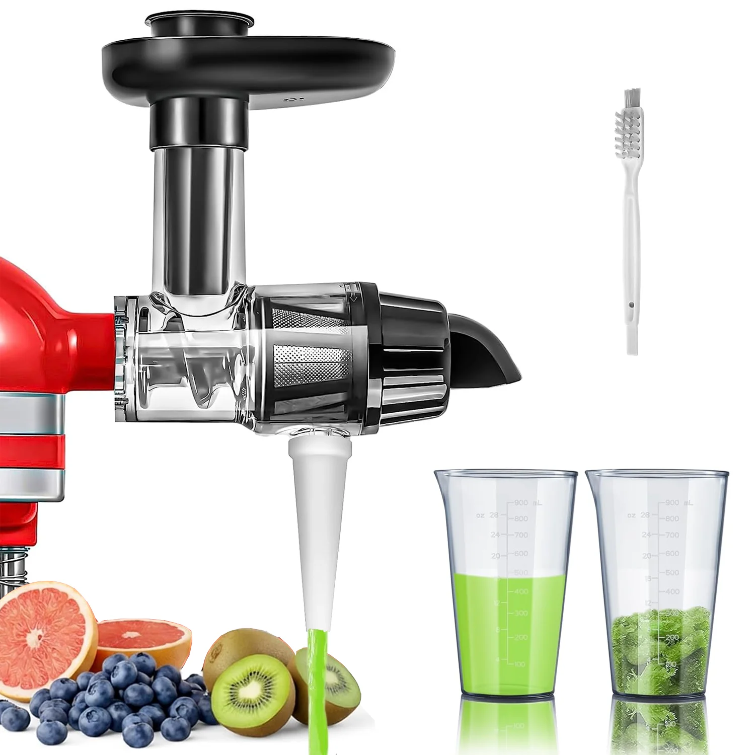 Accessoire extracteur de jus à mastication pour batteurs sur socle KitchenAid