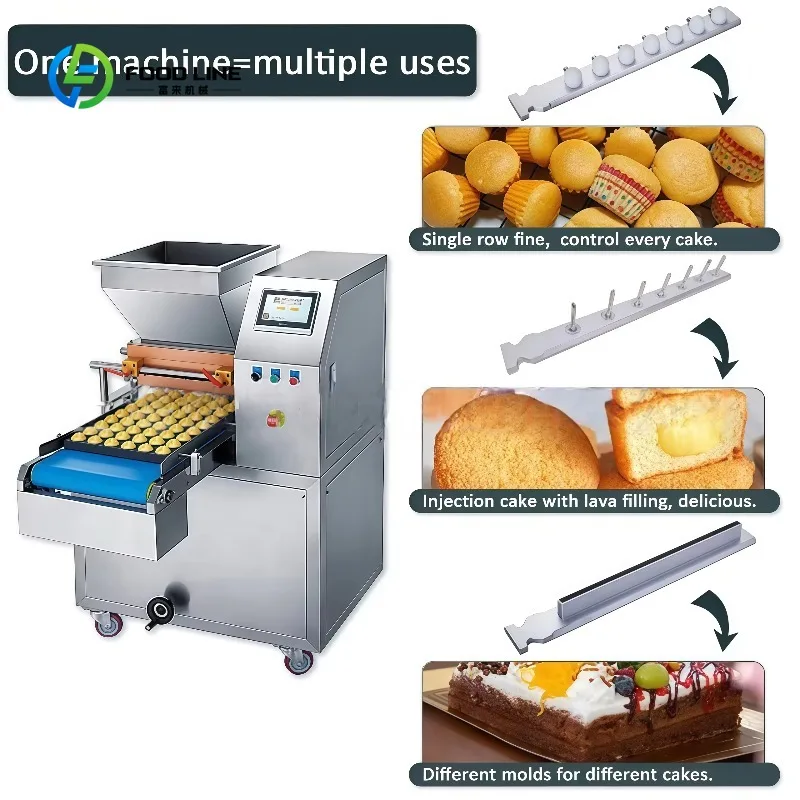 Machine à fabriquer des biscuits et des gâteaux miniatures semi-automatique personnalisée