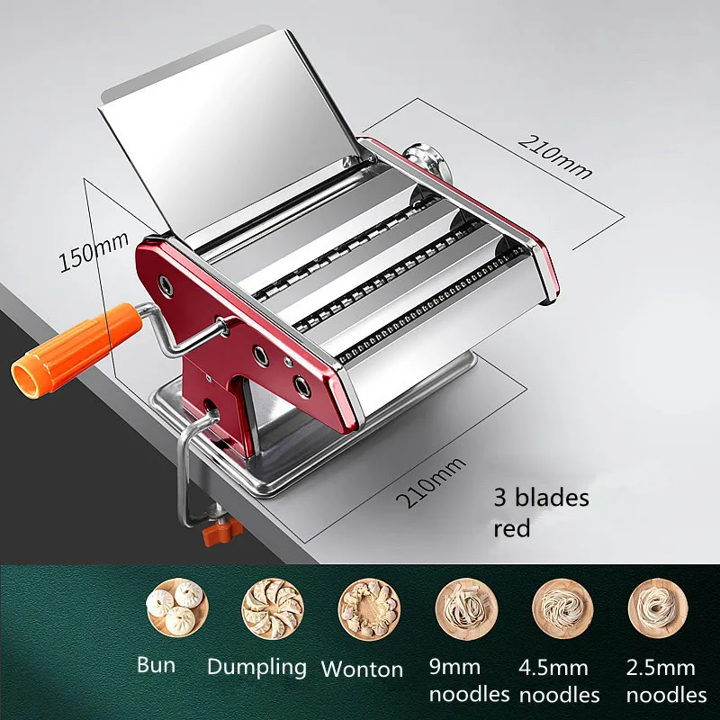 Machine à pâtes manuelle en acier inoxydable