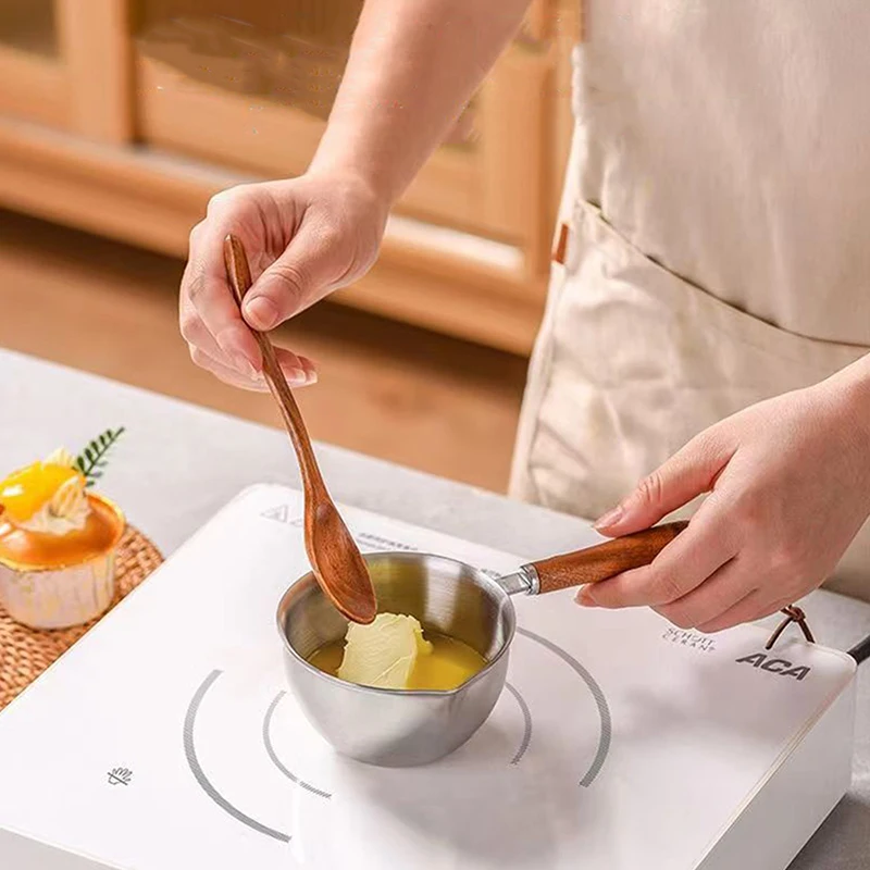 Casserole à Induction de 150/300ml, Casserole à Lait aissce, Cuisson de la Soupe, Casseroles à Huile, Chauffe-Stock, Louche, Poupée Fondante, Café