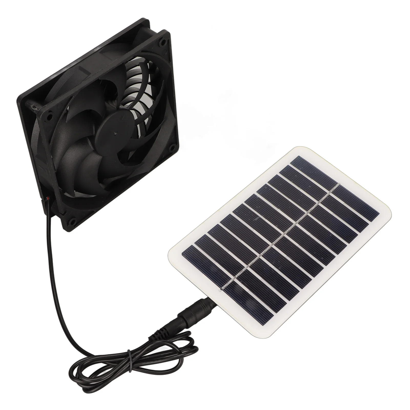 Ventilateur d'extraction de panneau d'énergie solaire 3W, économie d'énergie, élimination des odeurs, extracteur d'air Portable à énergie solaire pour maisons d'animaux domestiques, camping-car