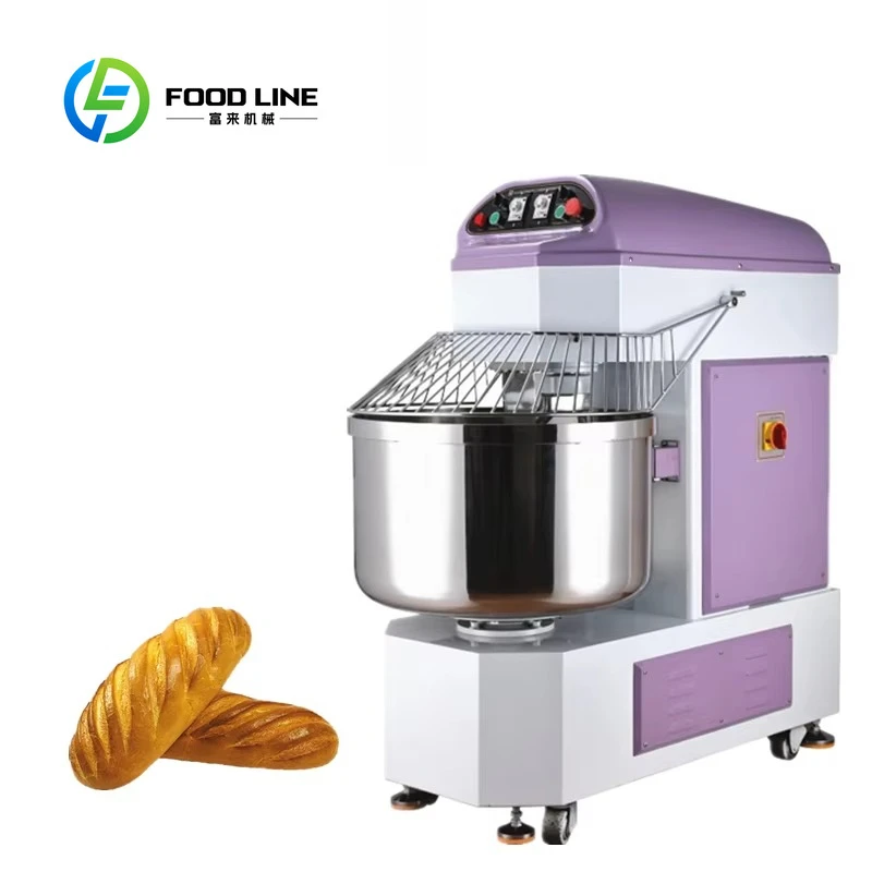 Pâtes à Pizza à Double vitesse 25 kg boulangerie pain industriel mélangeur de cuisine Machine à pétrir la pâte