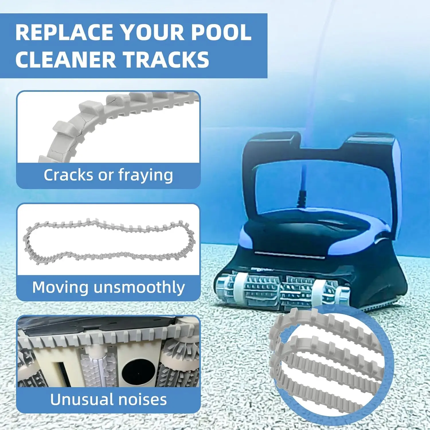 Nettoyeurs robotiques automatiques de piscine, 2 pièces, pièces de rechange pour les modèles Dolphin Maytronics de 2006 à aujourd'hui