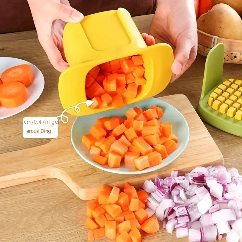 Hachoir à légumes multifonctionnel, coupe-oignon, presse-ail, trancheuse à pommes de terre, coupe-concombre, appareil à frites, outil de cuisine