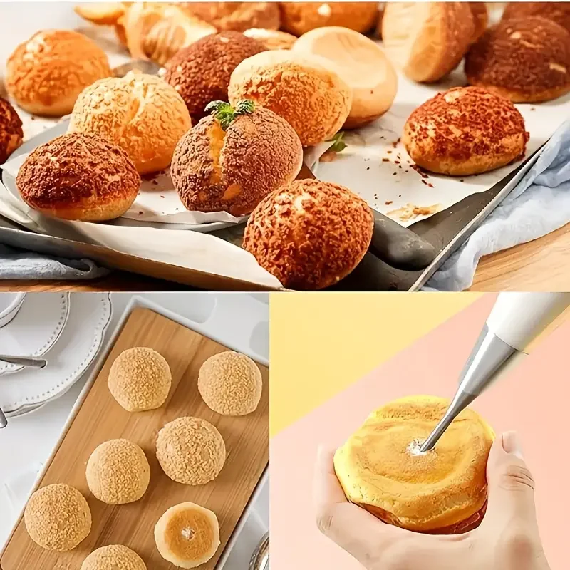 Kit de tuyauterie de pâtisserie Choux en acier inoxydable