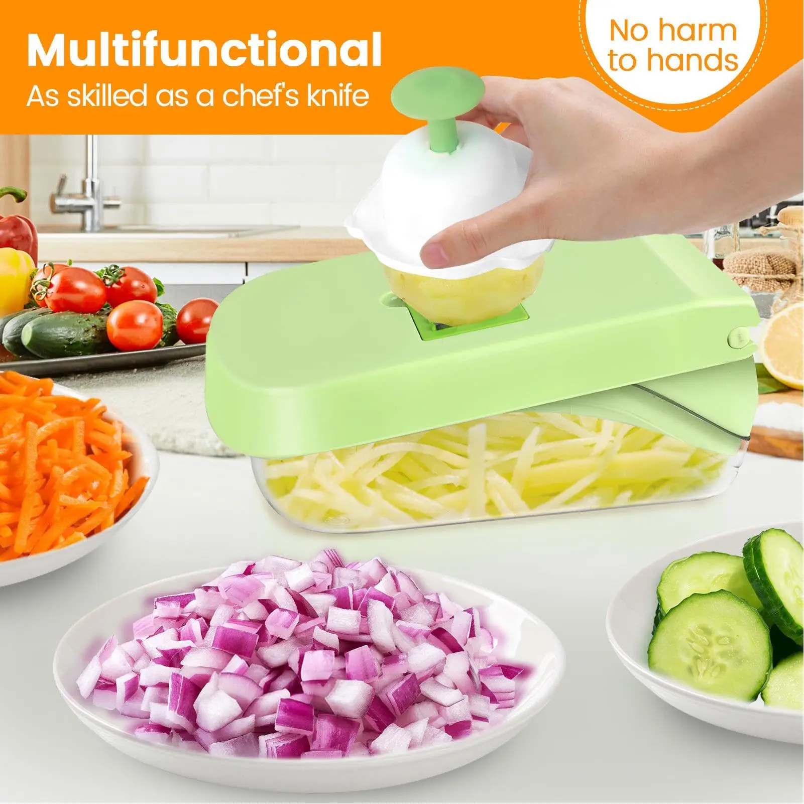 Hachoir à légumes multifonctionnel 7/17 en 1