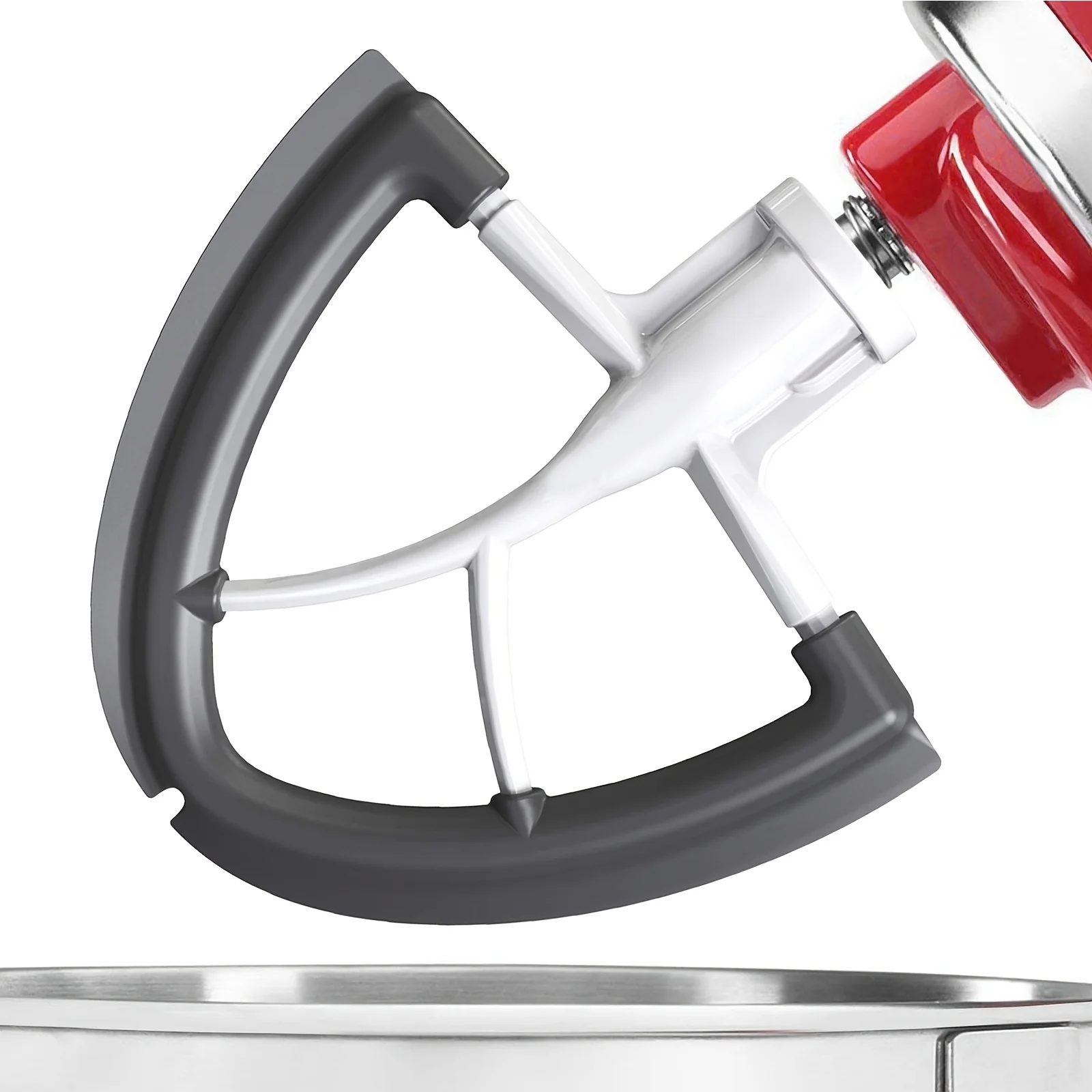 Batteur à bord flexible en silicone pour batteur KitchenAid 4