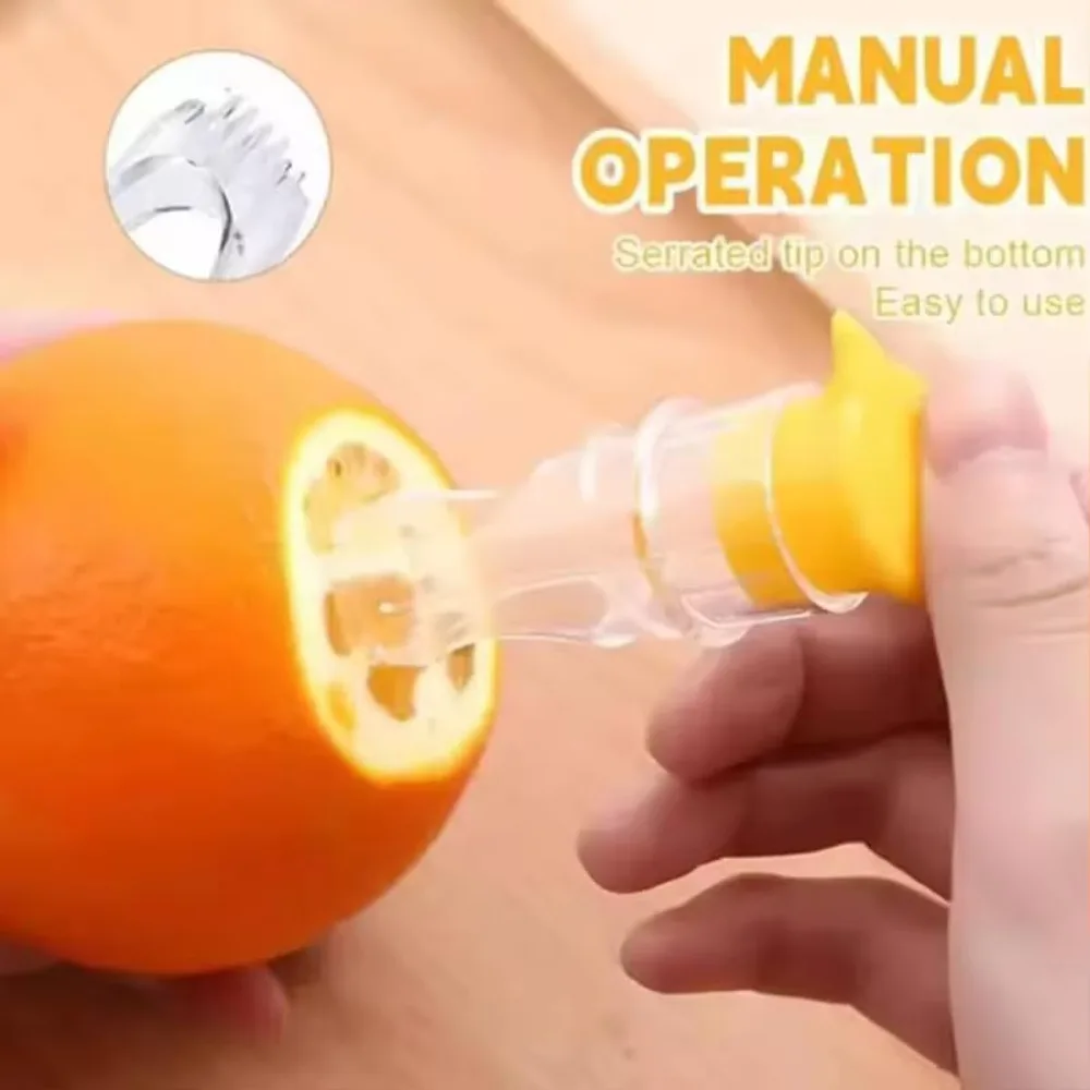 Presse-citron manuel, extracteur de jus de chaux transparent avec couvercle