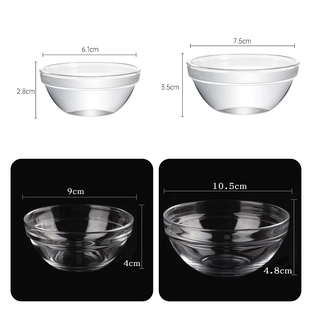 Mini bol en verre multi-usages résistant à la chaleur pour aliments