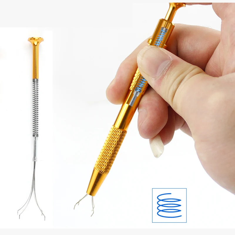 Extracteur de puce IC à 4 griffes, outil flacon de pièces de précision, extracteur de ramassage, outil de réparation kg pour coordinateur électronique
