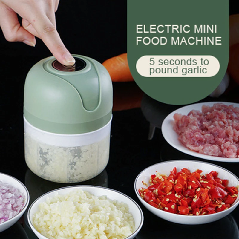 Broyeur d'ail électrique, coupe-viande, hachoir à viande, hachoir à légumes, outils de cuisine, broyeur de poivre et de Chili