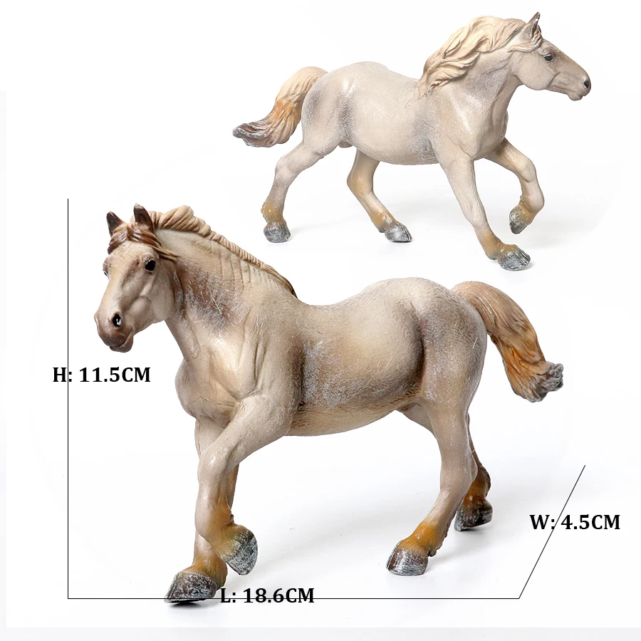 Figurines d'animaux de la ferme, ensemble de jeu de chevaux, figurine d'action, jouets pour enfants, articles cadeaux, Modèles en plastique, jeux de jouets