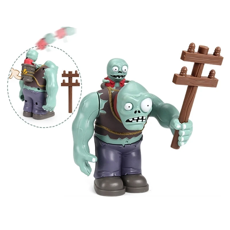 Plantes vs Zombies jeu figurine Statue mer profonde géant Zombie haricot mitrailleuse anniversaire cadeau de noël jouet de poupée pour enfants
