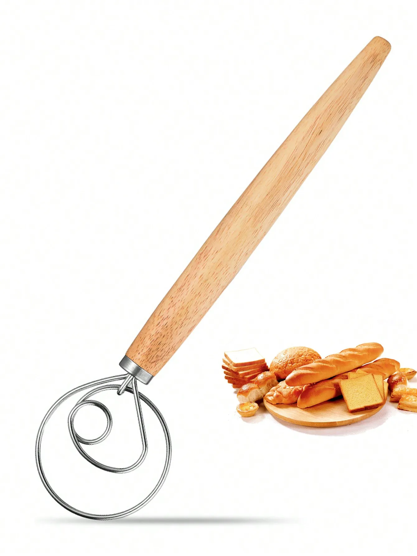 Leeseph – fouet à pâte danois 13 pouces