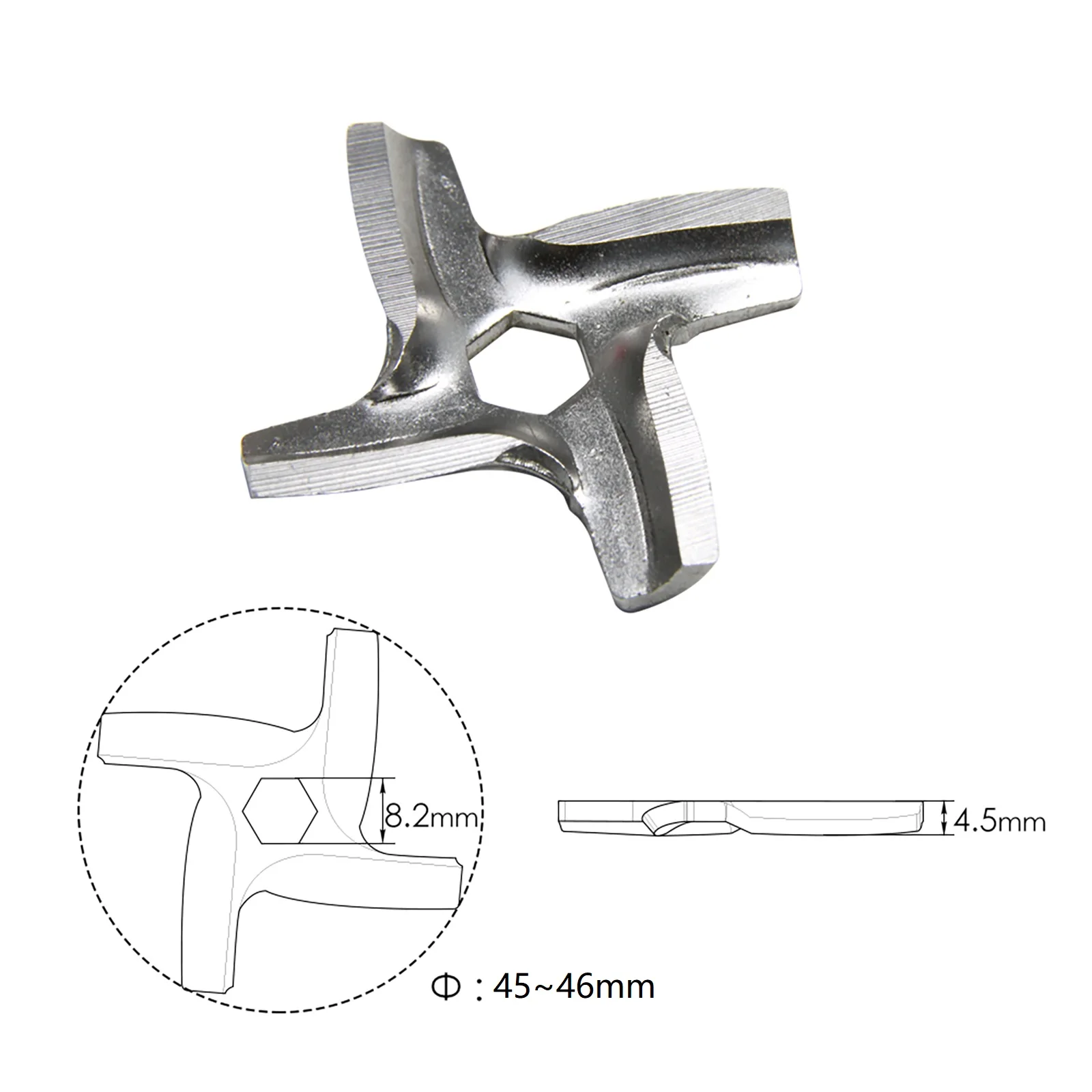 Lame de Hachoir à Viande TASP MS-0926063 Pièces de Rechange pour Moulinex HV2 HV3 HV4 HV6 DKA1 DKA2 Vitek VS010 VT-3610 3611 1PC