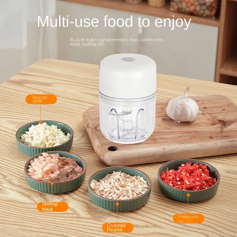 Hachoir à ail électrique multifonctionnel 100/250mL