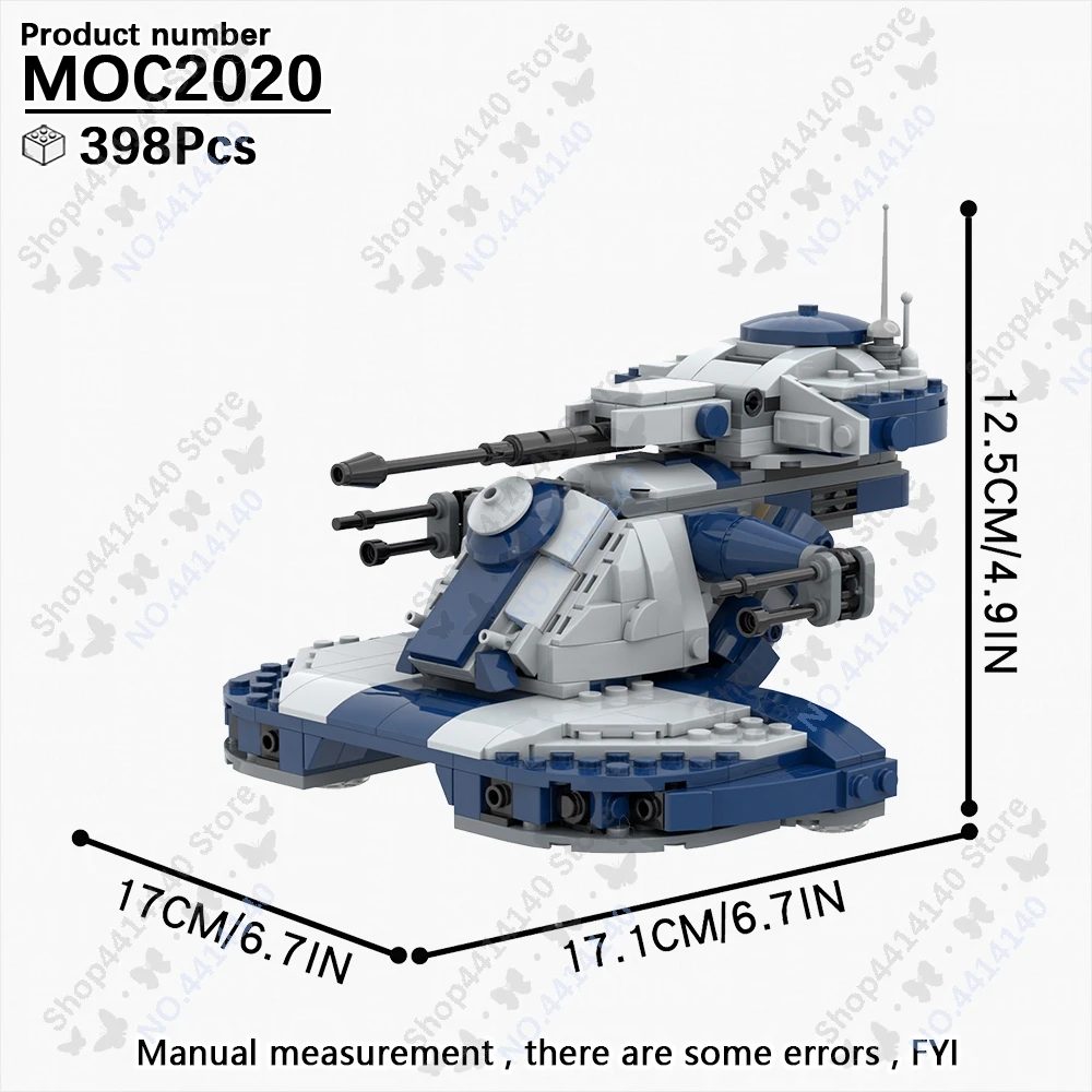 MOOXI film interstellaire guerres spatial Robot avion pendentif AAT réservoir Transport modèle bloc de construction MOC brique bricolage jouets enfants cadeau