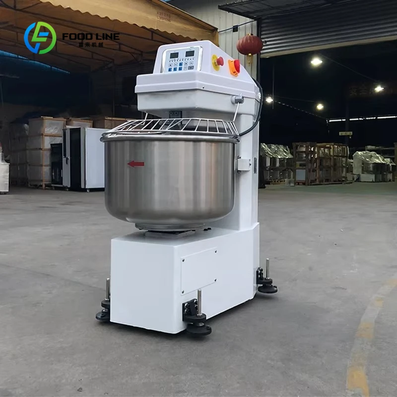 Nouveau mélangeur de farine de pâte en spirale personnalisé 50kg pour pétrin de pain de Pizza pour les œufs de crème de noix de lait de maïs de blé