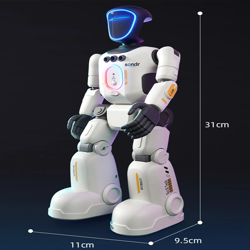 Robot intelligent programmable pour enfants, avec commande à distance, enregistrement vocal, détection tactile, en russe et en anglais, jouet pour garçons, cadeau pour enfants