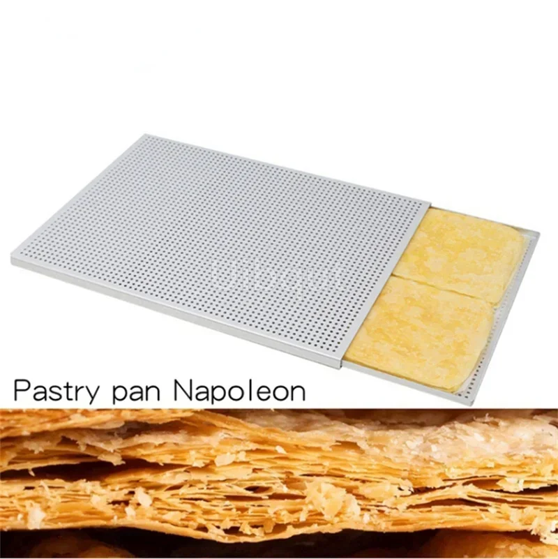 Plateau de pâtisserie bouffant rectangulaire Mille Feuille moule