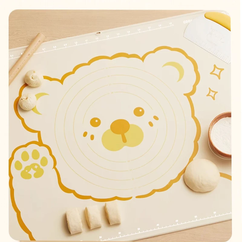 COOKER KING Ensemble de tapis à pâtisserie en silicone 60/70/80 cm