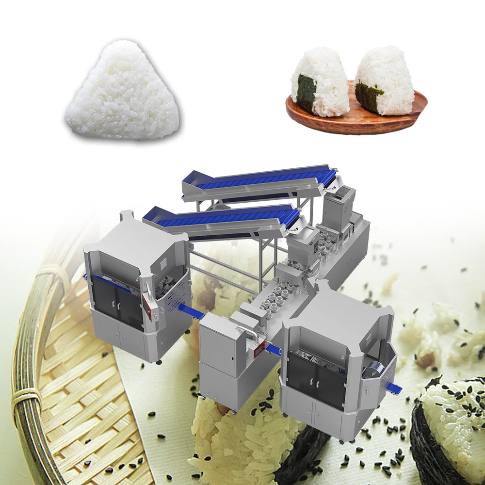 FOODLINE Ligne de production de machines à sushi triangulaires Onigiri Niguiri