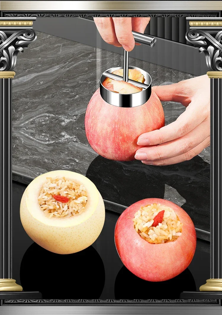 Pelle à noyau de fruits en acier inoxydable