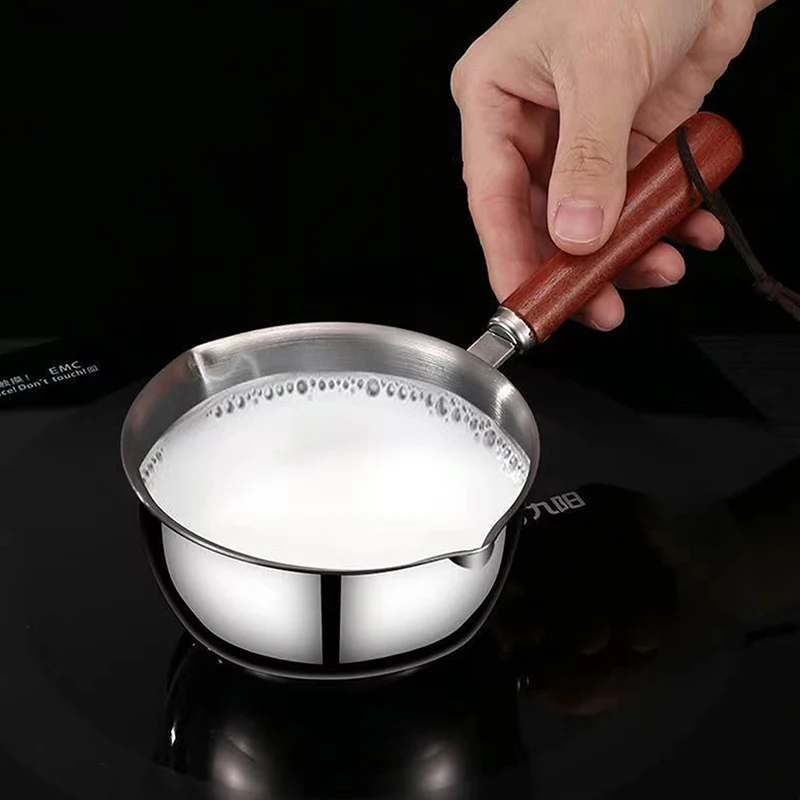 Casserole à Induction de 150/300ml, Casserole à Lait aissce, Cuisson de la Soupe, Casseroles à Huile, Chauffe-Stock, Louche, Poupée Fondante, Café