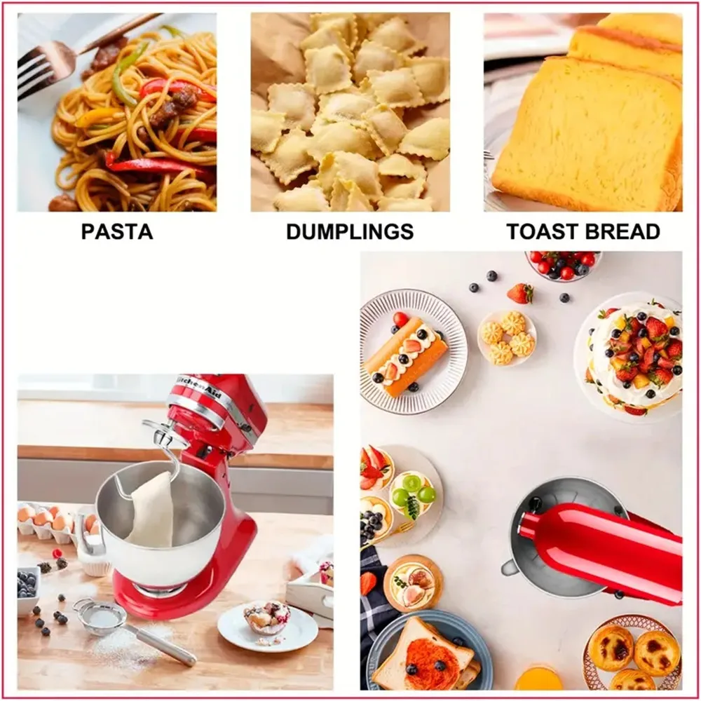 1 pièce d'accessoire de cuisine KitchenAid et crochet à pâte en acier inoxydable