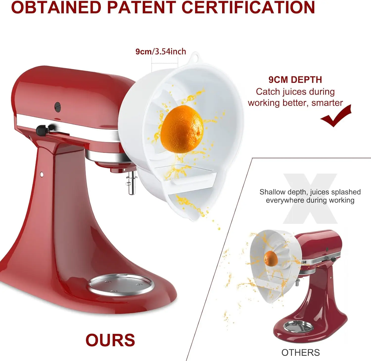 Extracteur de jus pour batteur sur socle Kitchenaid