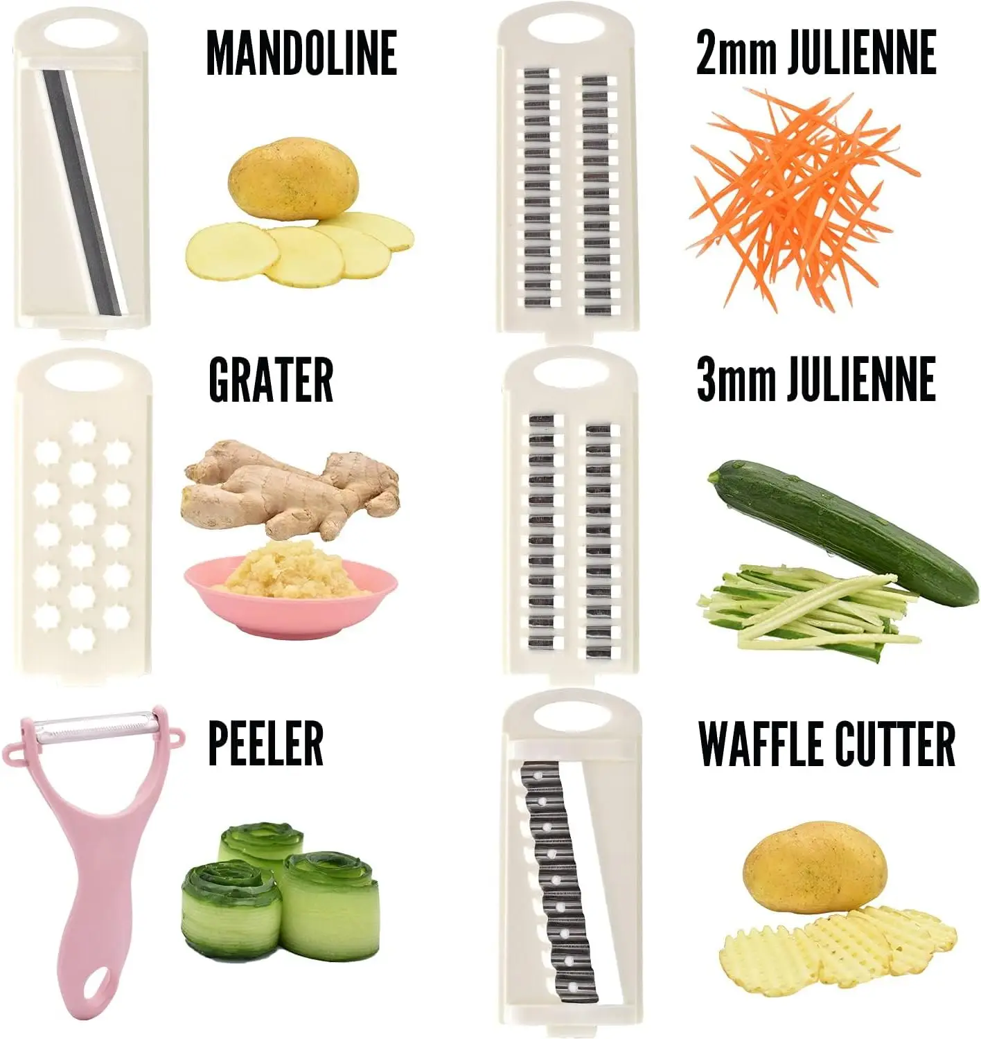 Hachoir à légumes multifonctionnel 5 en 1