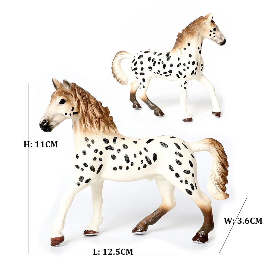 Figurines d'animaux de la ferme, ensemble de jeu de chevaux, figurine d'action, jouets pour enfants, articles cadeaux, Modèles en plastique, jeux de jouets