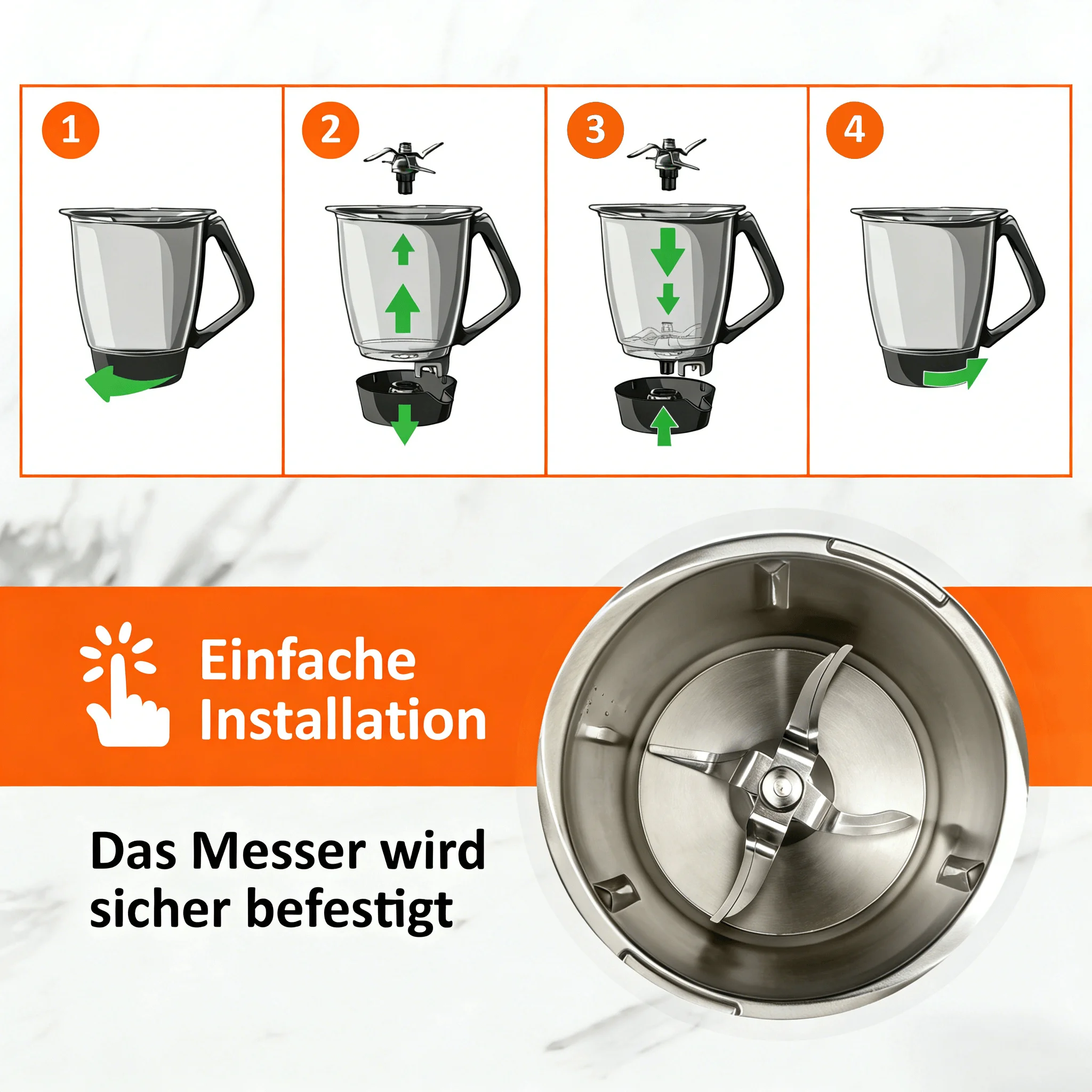 Lame de mélangeur de remplacement pour Vorwerk Thermomix TM7 TM5 TM6-processeur alimentaire couteau à mélanger cuisson TM7 TM5 TM6 accessoires
